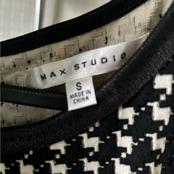 Max Studio Houndstooth Sleeveless Dress Size Small - Picture 3 of 3